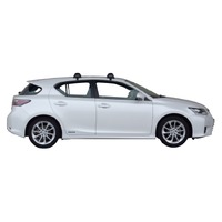 Prorack Silver 2 Bar Aero Flush Bar kit to suit Lexus CT 5dr Hatch (2011 - Current)