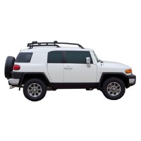 Prorack Silver 2 Bar Aero Through Bar kit to suit Toyota FJ Cruiser 5dr SUV (2011 - 2017)