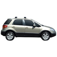Prorack Black 2 Bar Aero Through Bar kit to suit Suzuki SX4 5dr Hatch (2006 - 2013)
