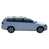 Prorack Silver 2 Bar Aero Rail Bar kit to suit Volkswagen Passat Mk7 5dr Wagon (11/2010 - 4/2015)
