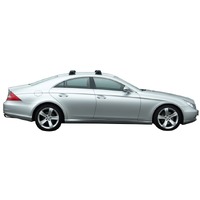 Prorack Black 2 Bar Aero Through Bar kit to suit Mercedes-Benz CLS W219 4dr Sedan (2005 - 2010)
