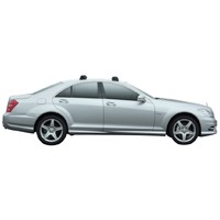 Prorack Black 2 Bar Aero Through Bar kit to suit Mercedes-Benz S-Class W221 4dr Sedan (2006 - 2013)