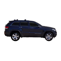 Prorack Black 2 Bar Aero Through Bar kit to suit Jeep Grand Cherokee WK2 Steel Rails 5dr SUV (2011 - 12/2021)