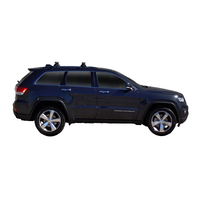 Prorack Silver 2 Bar Heavy Duty Through Bar kit to suit Jeep Grand Cherokee WK2 Steel Rails 5dr SUV (2011 - 12/2021)