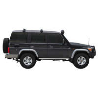 Prorack Black 2 Bar Heavy Duty Through Bar kit to suit Toyota Land Cruiser 76 Series 5dr SUV (2007 - Current)
