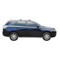 Prorack Silver 2 Bar Aero Flush Bar kit to suit Mitsubishi Outlander 5dr SUV (2012 - 2021)