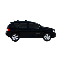 Prorack Silver 2 Bar Aero Flush Bar kit to suit Jeep Compass 5dr SUV (2011 - 2016)