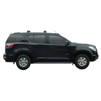 Prorack Black 2 Bar Aero Flush Bar kit to suit Holden Colorado 7 5dr SUV (2013 - 2016)