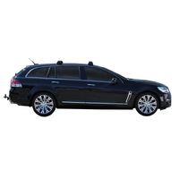 Prorack Silver 2 Bar Aero Through Bar kit to suit Holden Commodore VF 5dr Wagon (6/2013 - 3/2017)