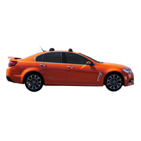 Prorack Silver 2 Bar Aero Flush Bar kit to suit Holden Commodore VF 4dr Sedan (6/2013 - 3/2017)