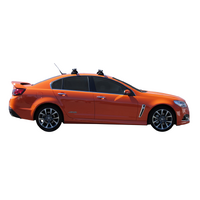 Prorack Black 2 Bar Heavy Duty Through Bar kit to suit Holden Commodore VF 4dr Sedan (6/2013 - 3/2017)