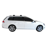 Prorack Black 2 Bar Aero Through Bar kit to suit Volkswagen Golf Mk7 5dr Wagon (2013 - 2020)