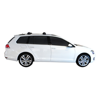 Prorack Silver 2 Bar Aero Flush Bar kit to suit Volkswagen Golf Mk7 5dr Wagon (2013 - 2020)