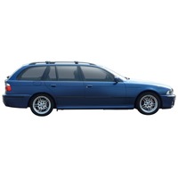 Prorack Silver 2 Bar Aero Rail Bar kit to suit BMW 5 Series E39 Touring 5dr Wagon (1997 - 2003)