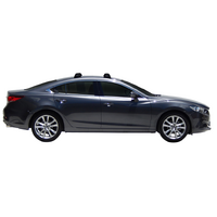 Prorack Black 2 Bar Aero Flush Bar kit to suit Mazda 6 4dr Sedan (2012 - Current)
