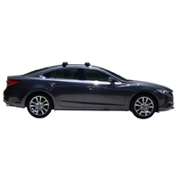 Prorack Silver 2 Bar Aero Through Bar kit to suit Mazda 6 4dr Sedan (2012 - Current)