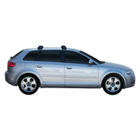 Prorack Black 2 Bar Aero Flush Bar kit to suit Audi A3/S3/RS3 Sportback 5dr Hatch (2004 - 2012)
