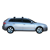 Prorack Silver 2 Bar Aero Through Bar kit to suit Audi A3/S3/RS3 Sportback 5dr Hatch (2004 - 2012)