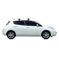 Prorack Silver 2 Bar Aero Through Bar kit to suit Nissan Leaf 5dr Hatch (2012 - 2017)