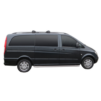 Prorack Silver 2 Bar Aero Flush Bar kit to suit Mercedes-Benz Vito 4dr Van (2003 - 2015)