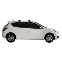 Prorack Silver 2 Bar Aero Through Bar kit to suit Nissan Pulsar 5dr Hatch (2013 - Current)