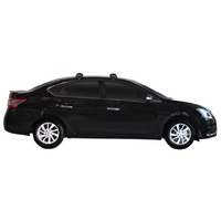 Prorack Silver 2 Bar Aero Flush Bar kit to suit Nissan Pulsar 4dr Sedan (2012 - Current)