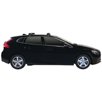 Prorack Black 2 Bar Aero Through Bar kit to suit Volvo V40 5dr Hatch (2/2013 - Current)