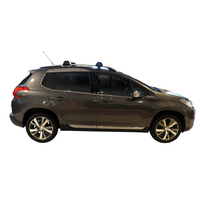 Prorack Silver 2 Bar Aero Flush Bar kit to suit Peugeot 2008 5dr SUV (2013 - 2020)