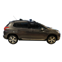 Prorack Silver 2 Bar Aero Through Bar kit to suit Peugeot 2008 5dr SUV (2013 - 2020)