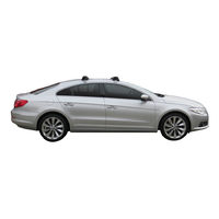 Prorack Black 2 Bar Aero Through Bar kit to suit Volkswagen Passat CC 4dr Coupe (2008 - 2011)