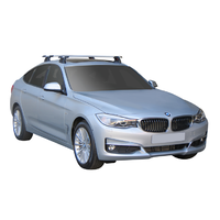 Yakima Silver 2 Bar Roof Rack - BMW 3 Series GT 5dr Hatch 1/13 - On (S16Y &amp; K571)
