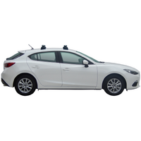 Prorack Black 2 Bar Heavy Duty Through Bar kit to suit Mazda Axela 5dr Hatch (10/2013 - Current)