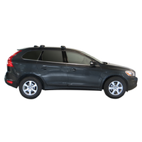 Prorack Silver 2 Bar Aero Through Bar kit to suit Volvo XC60 5dr SUV (2009 - 10/2017)