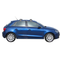 Prorack Silver 2 Bar Aero Flush Bar kit to suit Audi A1/S1 Sportback 5dr Hatch (2012 - 2018)