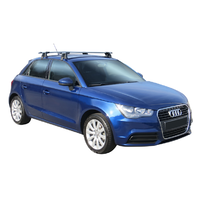 Yakima Silver 2 Bar Roof Rack - Audi A1/S1 Sportback 5dr Hatch 1/12 - 1/18 (S16Y &amp; K766)