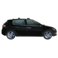 Prorack Black 2 Bar Aero Flush Bar kit to suit Peugeot 308 5dr Hatch (2014 - 11/2021)