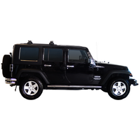 Prorack Black 2 Bar Heavy Duty Through Bar kit to suit Jeep Wrangler Unlimited JK 5dr SUV (2007 - 4/2019)