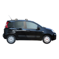 Prorack Silver 2 Bar Aero Flush Bar kit to suit Fiat Panda 5dr Hatch (2014 - Current)