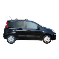 Prorack Black 2 Bar Aero Through Bar kit to suit Fiat Panda 5dr Hatch (2014 - Current)