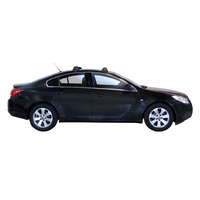 Prorack Silver 2 Bar Aero Flush Bar kit to suit Opel Insignia 4dr Sedan (2009 - 2017)