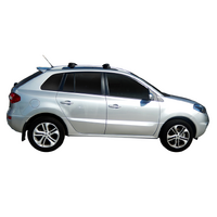 Prorack Black 2 Bar Aero Through Bar kit to suit Renault Koleos 5dr SUV (5/2014 - 2017)