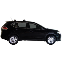 Prorack Silver 2 Bar Aero Flush Bar kit to suit Nissan X-Trail 5dr SUV (2014 - 12/2022)