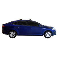 Prorack Silver 2 Bar Aero Flush Bar kit to suit Ford Mondeo 5dr Hatch (2010 - 2014)