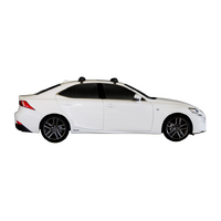 Prorack Silver 2 Bar Aero Flush Bar kit to suit Lexus IS 4dr Sedan (7/2013 - Current)