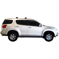 Prorack Silver 2 Bar Aero Flush Bar kit to suit Isuzu MU-X 5dr SUV (2014 - 4/2017)