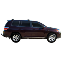 Prorack Silver 2 Bar Aero Flush Bar kit to suit Toyota Highlander 5dr SUV (2007 - 2013)