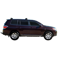 Prorack Black 2 Bar Heavy Duty Through Bar kit to suit Toyota Highlander 5dr SUV (2007 - 2013)