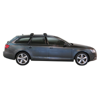Prorack Black 2 Bar Aero Flush Bar kit to suit Audi A6/S6/RS6 Avant 5dr Wagon (2005 - 2010)