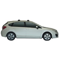 Prorack Silver 2 Bar Aero Through Bar kit to suit Subaru Impreza WRX/STI 5dr Hatch (2012 - 5/2022)