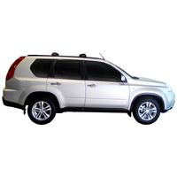 Prorack Silver 2 Bar Aero Flush Bar kit to suit Nissan X-Trail 5dr SUV (2010 - 3/2014)